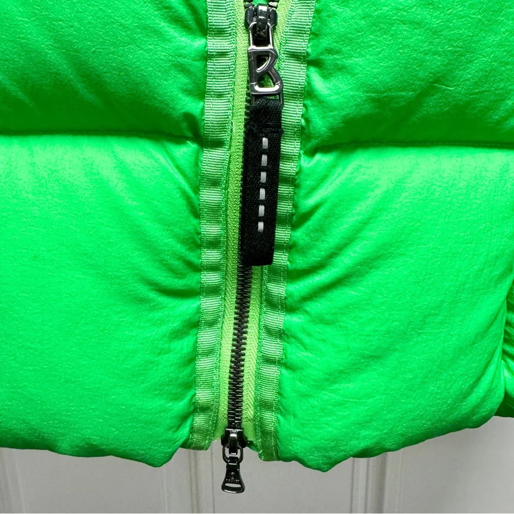 BOGNER Vibrant Lime Green Quilted Puffer Jacket Luxury Ski Coat